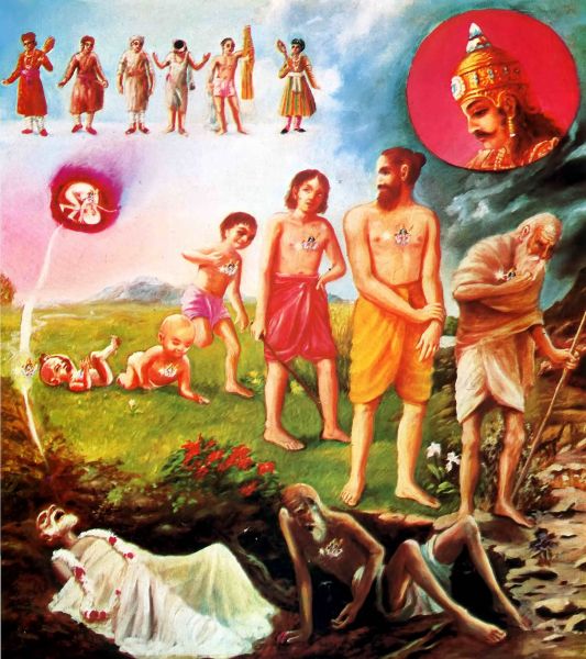 The soul changes bodies as a person changes garments.