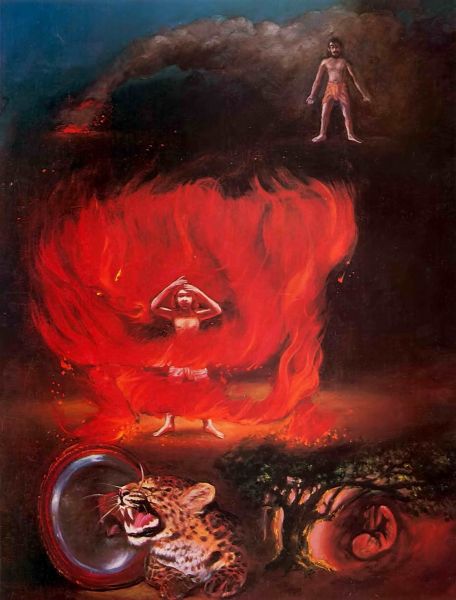 The living entity is covered by different degrees of lust.
