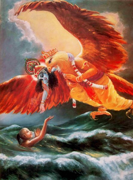 Krsna delivers his unalloyed devotee from the ocean of birth and death.